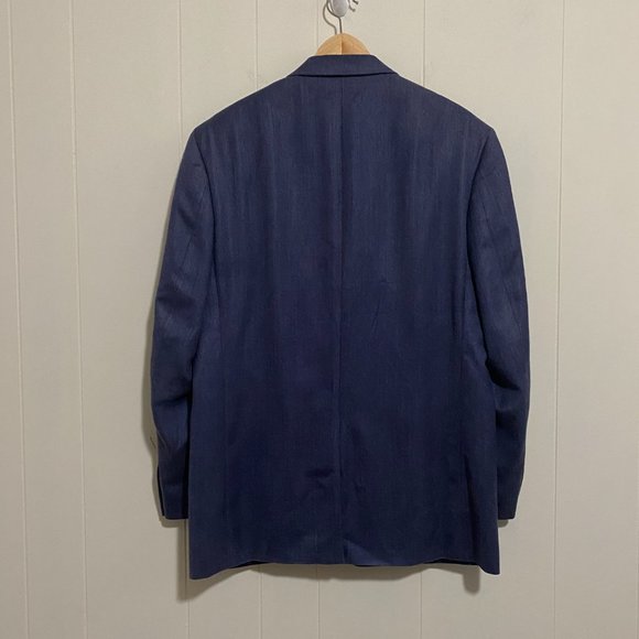 Navy Lauren Ralph Lauren Blazer / Sport Coat Silk Wool Blend - Picture 9 of 10